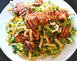 Chinese-style Grilled Salmon Salad Recipe
