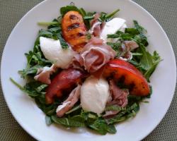 Grilled Nectarines & Burrata Salad w/ Prosciutto  Cooking Recipe