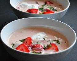 Chilled Strawberry Orange Soup Recipe