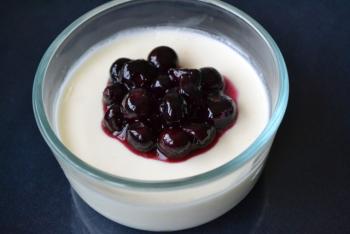 Meyer Lemon Panna Cotta w/ Blueberry Compote Recipe