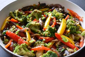 Mushroom & Bell Pepper Stir Fry Cooking Recipe