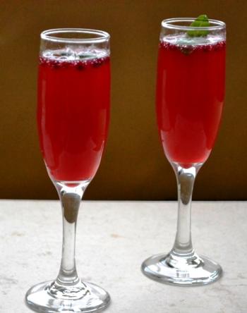 Pomegranate Basil Sparkler Drink Recipe Pomegranate Basil Sparkler Drink Recipe