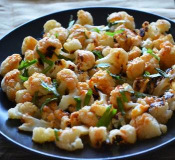 Roasted Cauliflower w/ Spicy Tahini Sauce Cooking Recipe