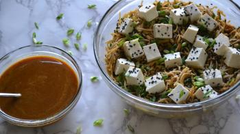 Chilled Soba Noodles w/ Spicy Orange Sesame & Tofu Cooking Recipe