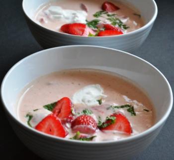 Chilled Strawberry Orange Soup Recipe Chilled Strawberry Orange Soup Recipe
