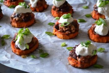 Loaded Sweet Potato Bites Recipe Loaded Sweet Potato Bites Recipe