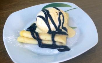 Vanilla Ice-cream Crépes Recipe