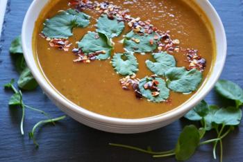 Watercress & Root Veggie Soup Recipe