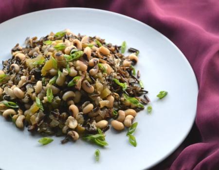 Black-eyed peas with Wild Rice (Hoppin John) Cooking Recipe