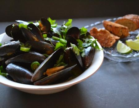 Coco-Curried Mussels Cooking Recipe