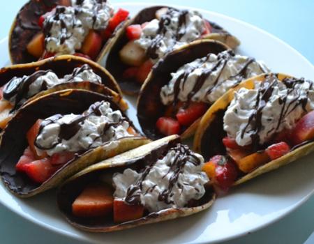 Fruit Dessert Tacos Recipe