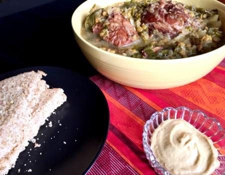 Ham Hocks w/ Mustard Greens & Sauerkraut Cooking Recipe