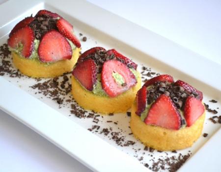 Matcha Green Tea & Strawberry Shortcakes Baking Recipe