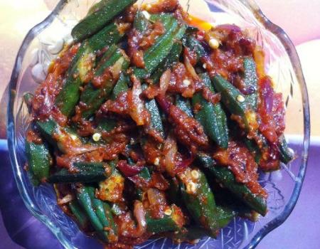 Okra with Onions Cooking Recipe